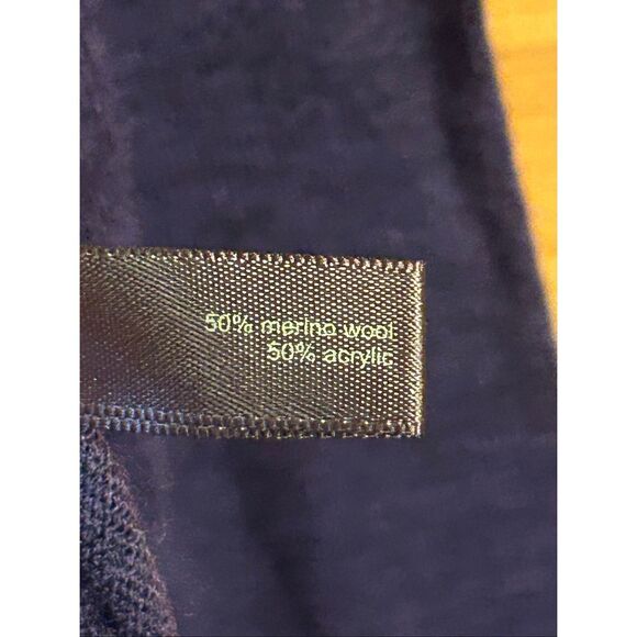 THE LIMITED V Neck Long Sleeve Wool Blend Knit Sweater Purple NWT Size XL (5562) - Picture 4 of 5